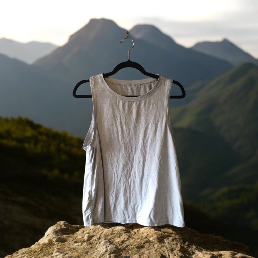 Classic Light Grey Sleeveless Tank Top